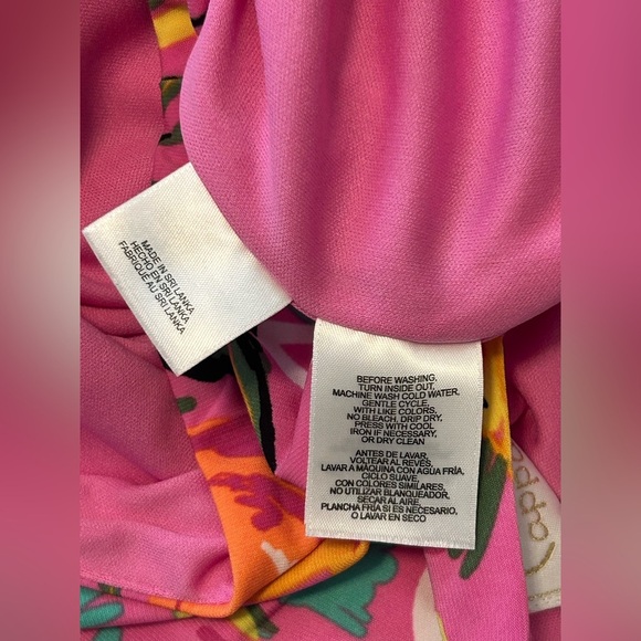 Papagallo Sleeveless Swing Dress Citrus Print Size Large Flowy A Line EUC - Picture 11 of 12